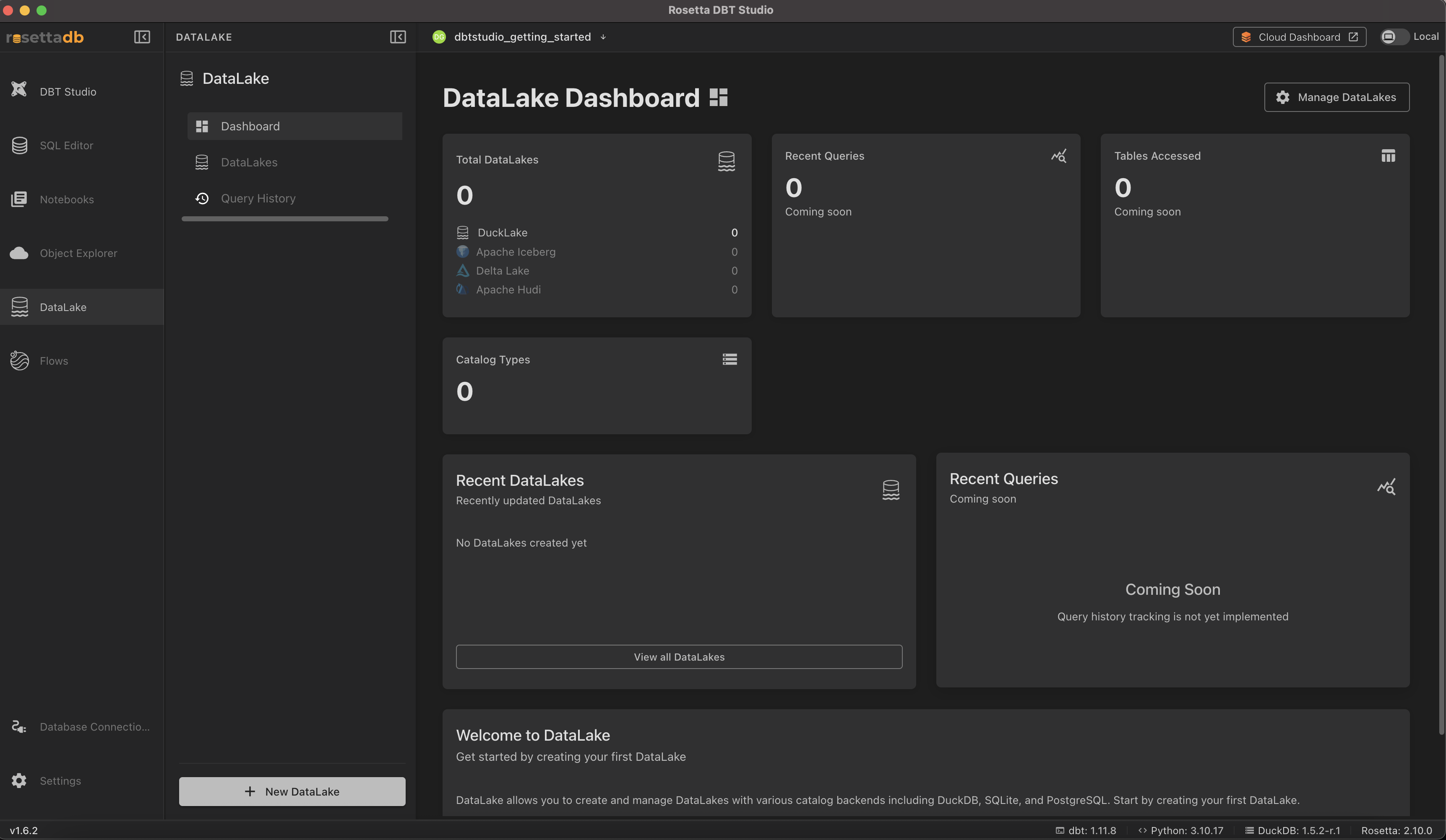 DataLake Dashboard