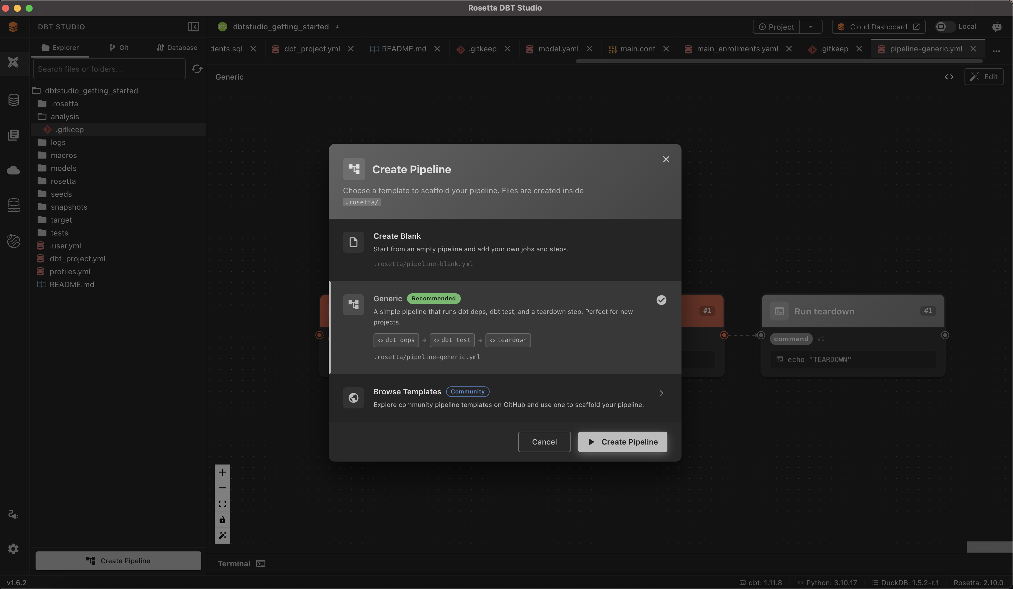 Create Pipeline